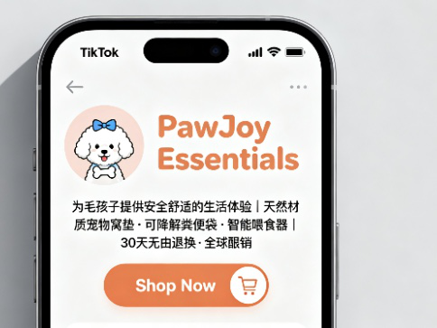 宠物用品商家TikTok带货